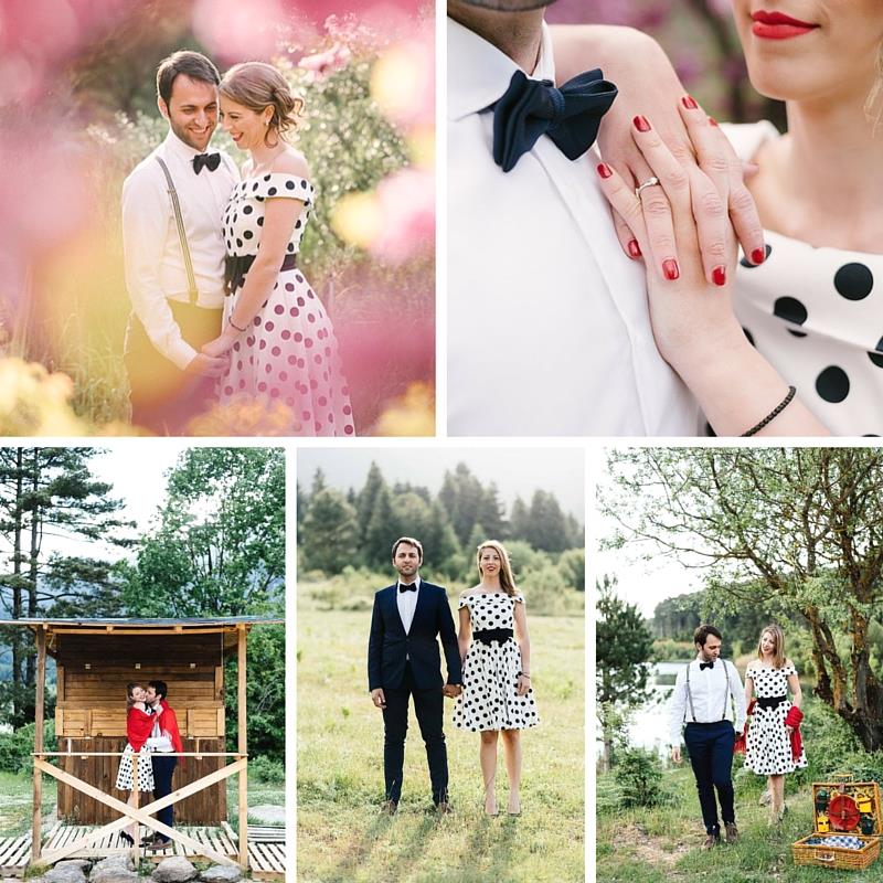 A Romantic 1950s Inspired Engagement Shoot in the Mountains Photography by Elias Kordelakos