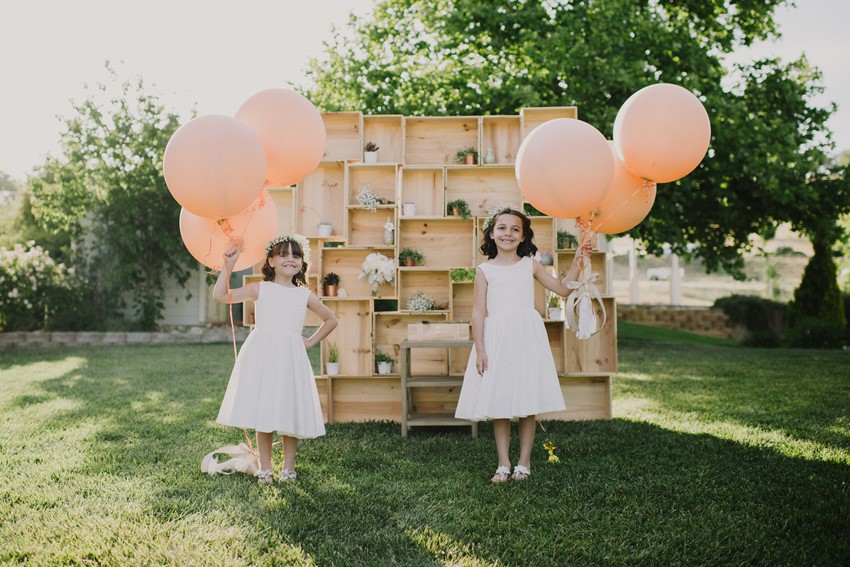 Flowergirls - An Intimate Outdoor Wedding in a Romantic Palette of Pink