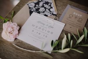 Wedding Invites - An Intimate Outdoor Wedding in a Romantic Palette of Pink