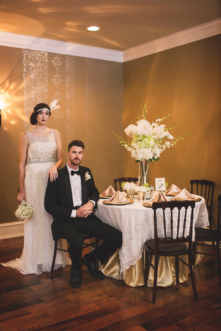 1920s Wedding Reception - Glamorous Art Deco Wedding Inspiration 