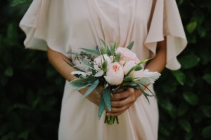 Bridesmaid Bouquet - An Intimate Outdoor Wedding in a Romantic Palette of Pink