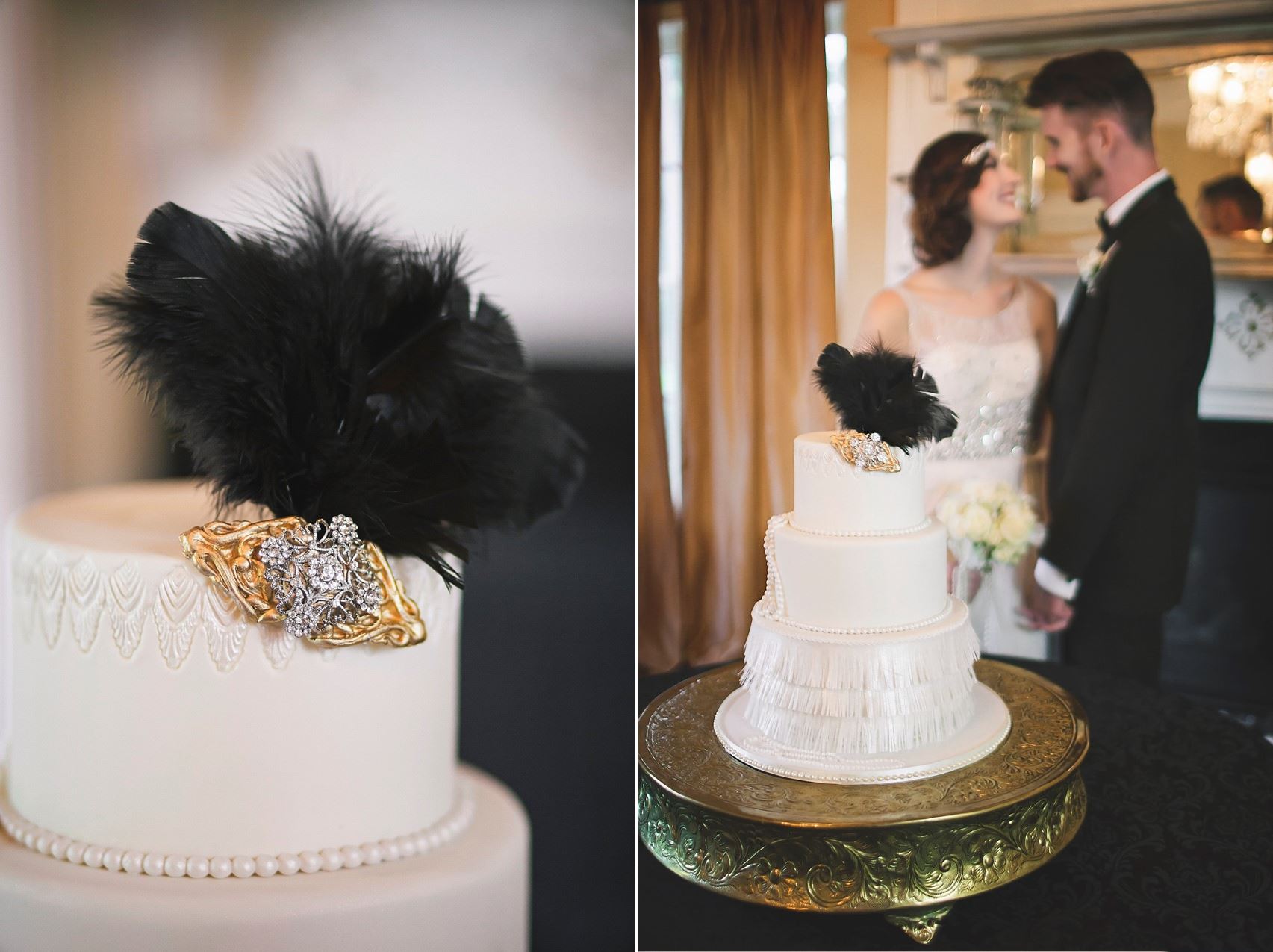 Art Deco Wedding Cake - Glamorous Art Deco Wedding Inspiration 