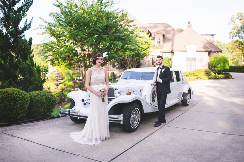 1920s Wedding Getaway Car - Glamorous Art Deco Wedding Inspiration 