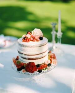 Naked Wedding Cake - A Fine Art Wedding Inspiration Shoot with Edwardian Elegance