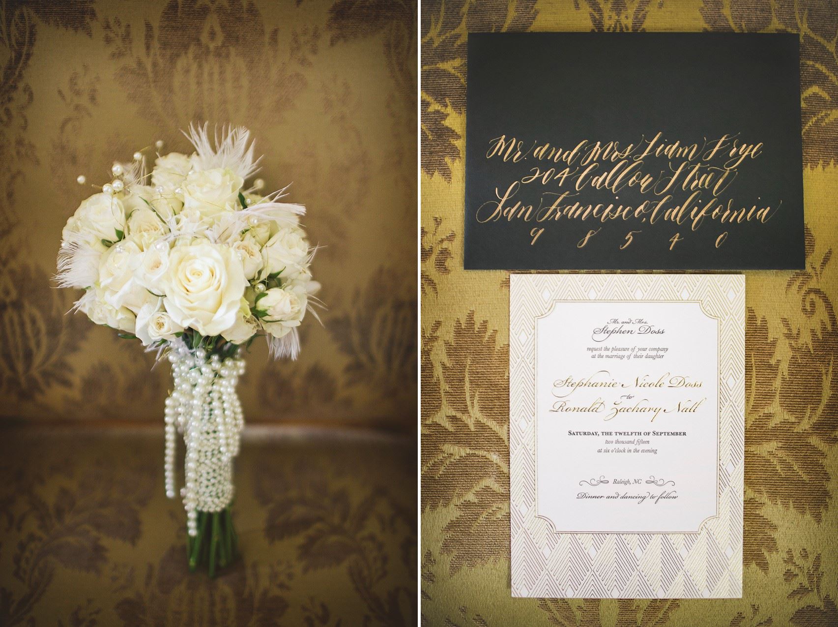 Art Deco Wedding Invitations - Glamorous Art Deco Wedding Inspiration 