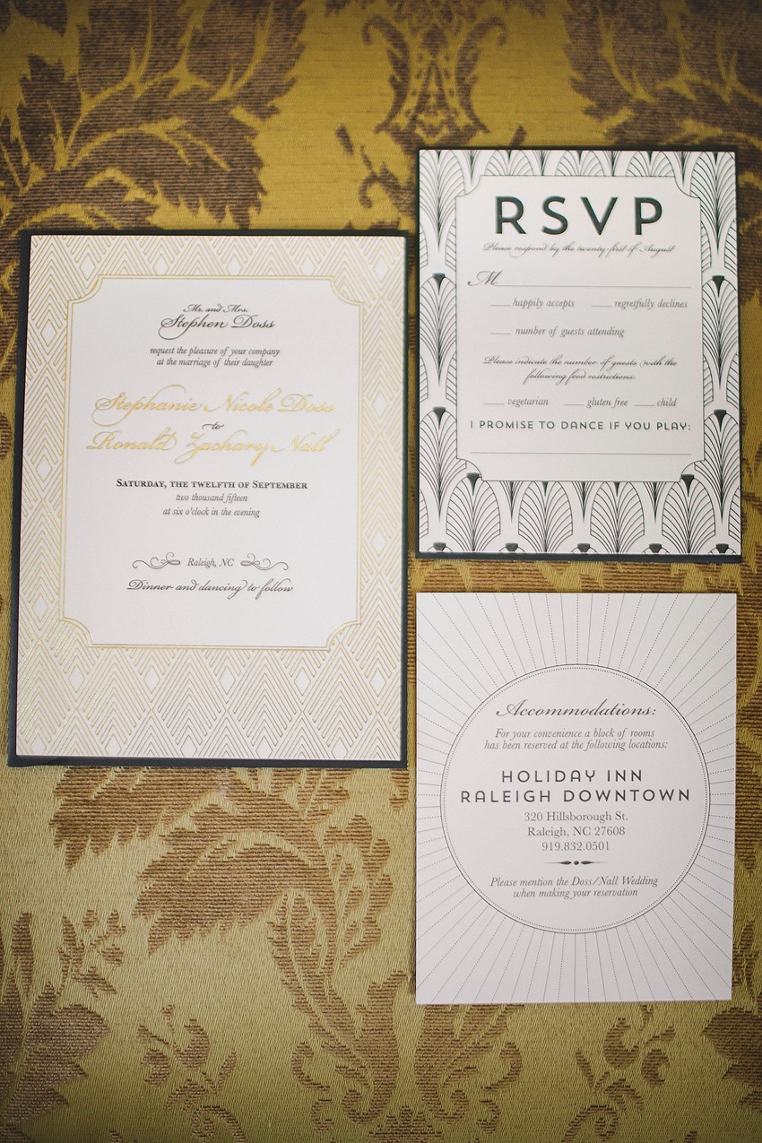 Art Deco Wedding Invitations - Glamorous Art Deco Wedding Inspiration 