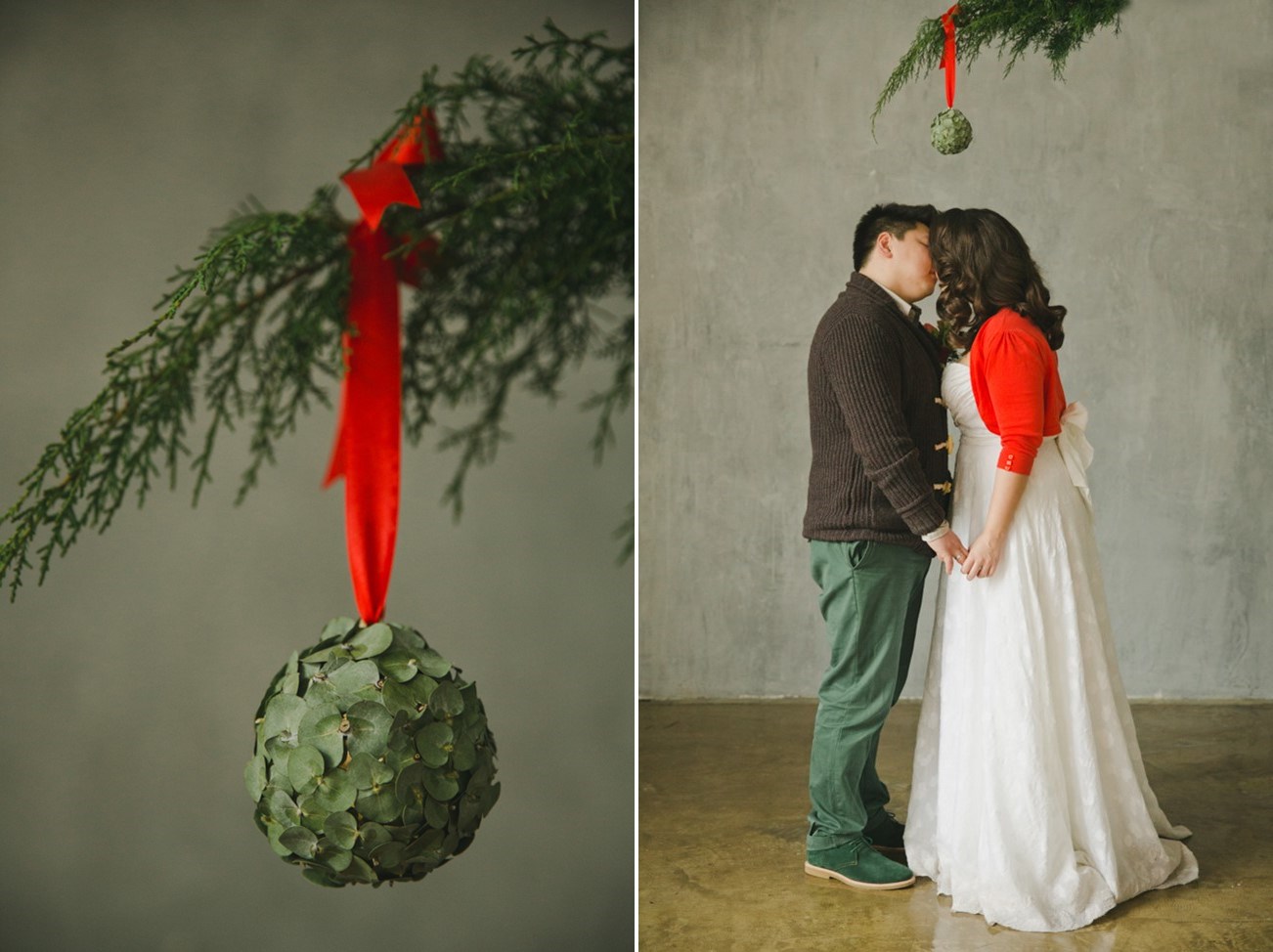 Mistletoe Ball - A Cosy Christmas Wedding Inspiration Shoot in Red, Green & White from WarmPhoto