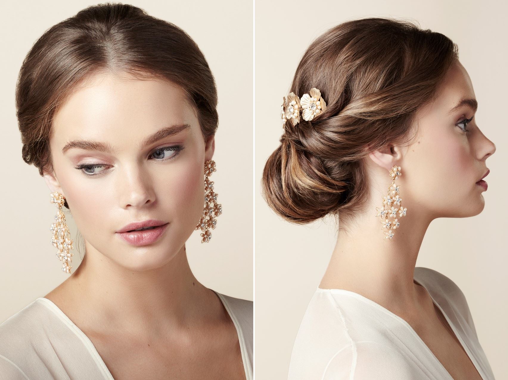 Blush Cascade Bridal Earrings - The Beautiful New Collection of Bridal Hair Accessories & Jewelry from Elizabeth Bower