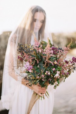Beautiful organic bridal bouquet