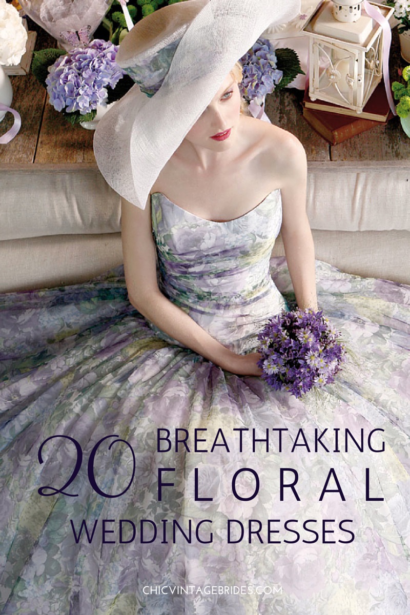 20 Floral Wedding Dresses