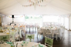 Marquee Reception with Bunting