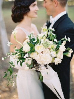 Art Deco Bridal Bouquet ~ Katie Grant Photography