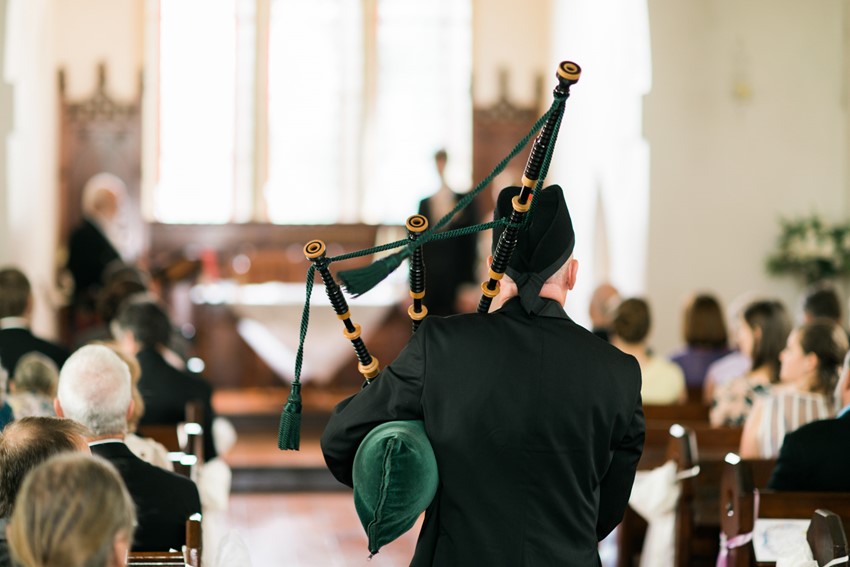 Bagpipes for a Scottish Wedding Ceremony