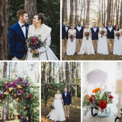 A Bright & Beautiful Woodland Vintage Wedding