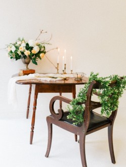 Vintage Writing Table for a Jane Austen Inspired Bridal Shoot