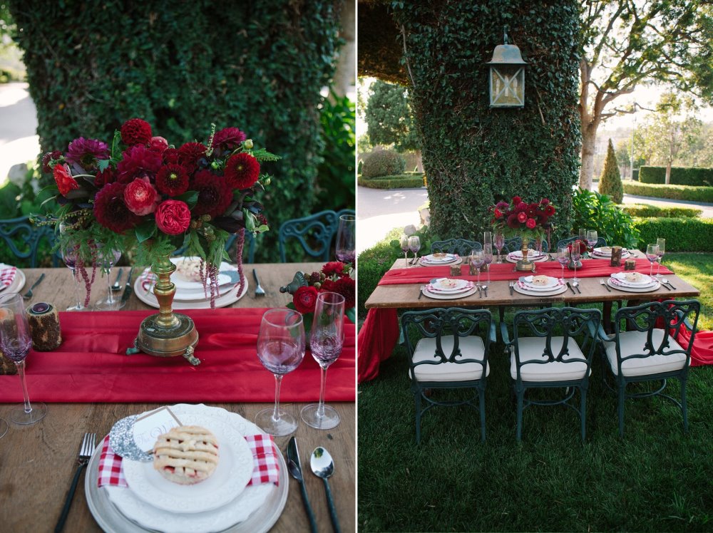 Valentines Day Wedding Tablescape