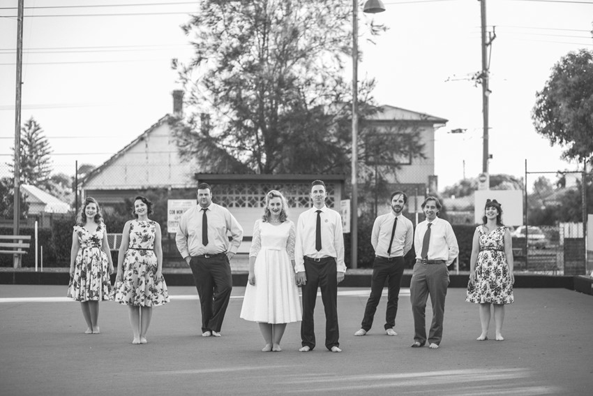 1950s Inspired Vintage Wedding Party