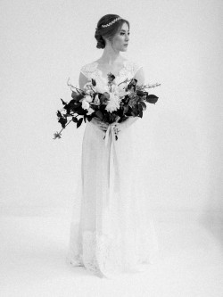 Beautiful Black & White Bridal Portrait