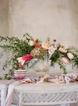 Floral Wedding Centrepiece Photography by Archetype Studios Inc