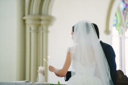 Catholic Church Wedding Ceremony Photography by Claire Morgan