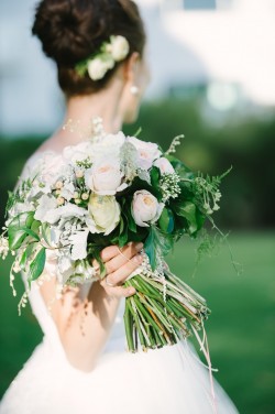 Romantic Bridal Bouquet Photography by Claire Morgan