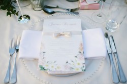 Romantic Wedding Place Setting Photography by Claire Morgan