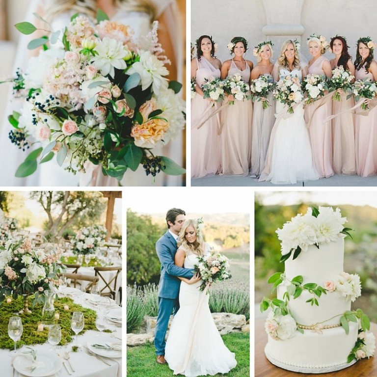 An Elegant Garden Inspired Wedding with Boho Vintage Elegance - Chic ...