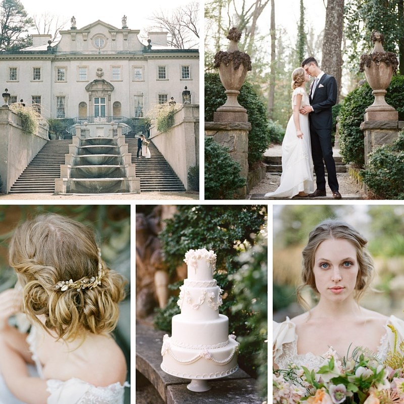 Wedding Inspiration with Romance & Refined Elegance at Swan House