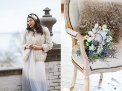 Modern Vintage Winter Bridal Look // Photography ~ Twin Lens Weddings