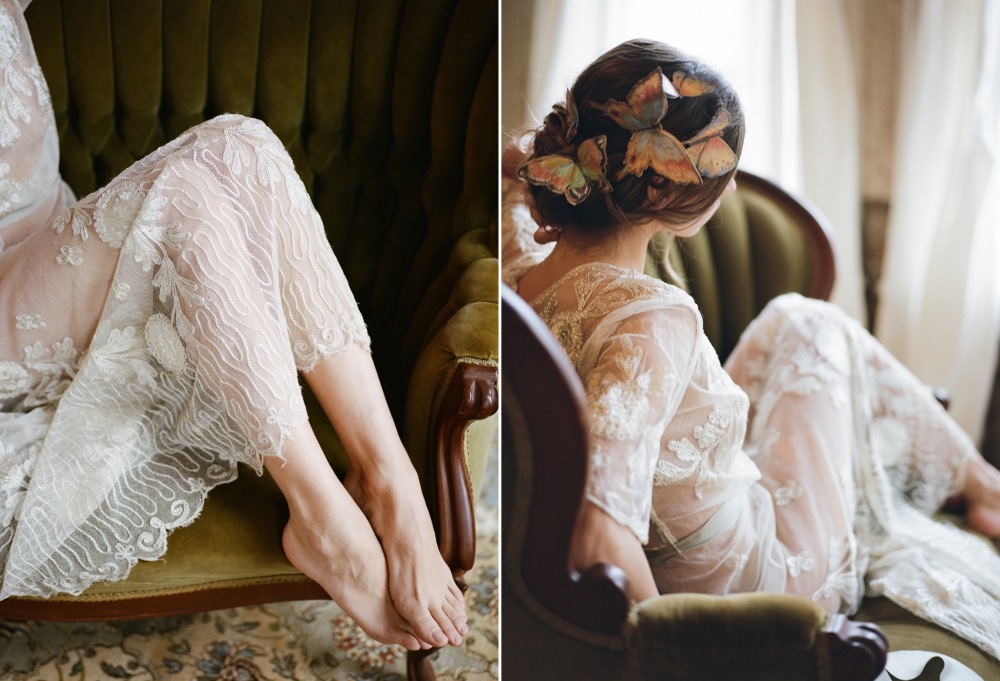 Romantic Vintage Butterfly Boudoir Session // Photography ~ Archetype Photography