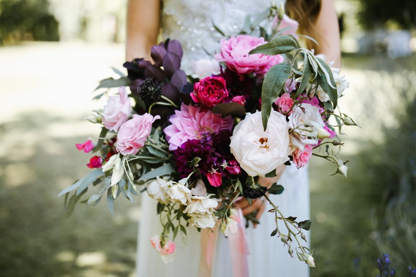 Just picked bridal bouquet // Photography by Brown Paper Parcel