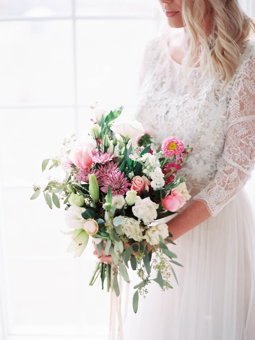 Pink Bridal Bouquet // Photography ~ @shannonduggan