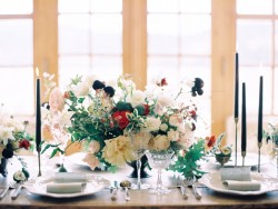 Romantic Modern Vintage Floral Wedding Centrepiece // Photography ~ Rachel Solomon Photography
