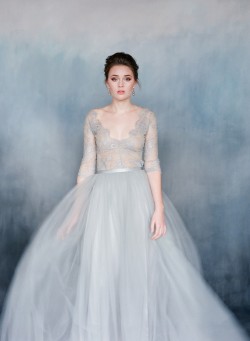 Heavenly Long Sleeve Lace Wedding Dress from Emily Riggs