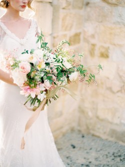 Romantic Modern Vintage Bridal Bouquet // Photography ~ Rachel Solomon Photography