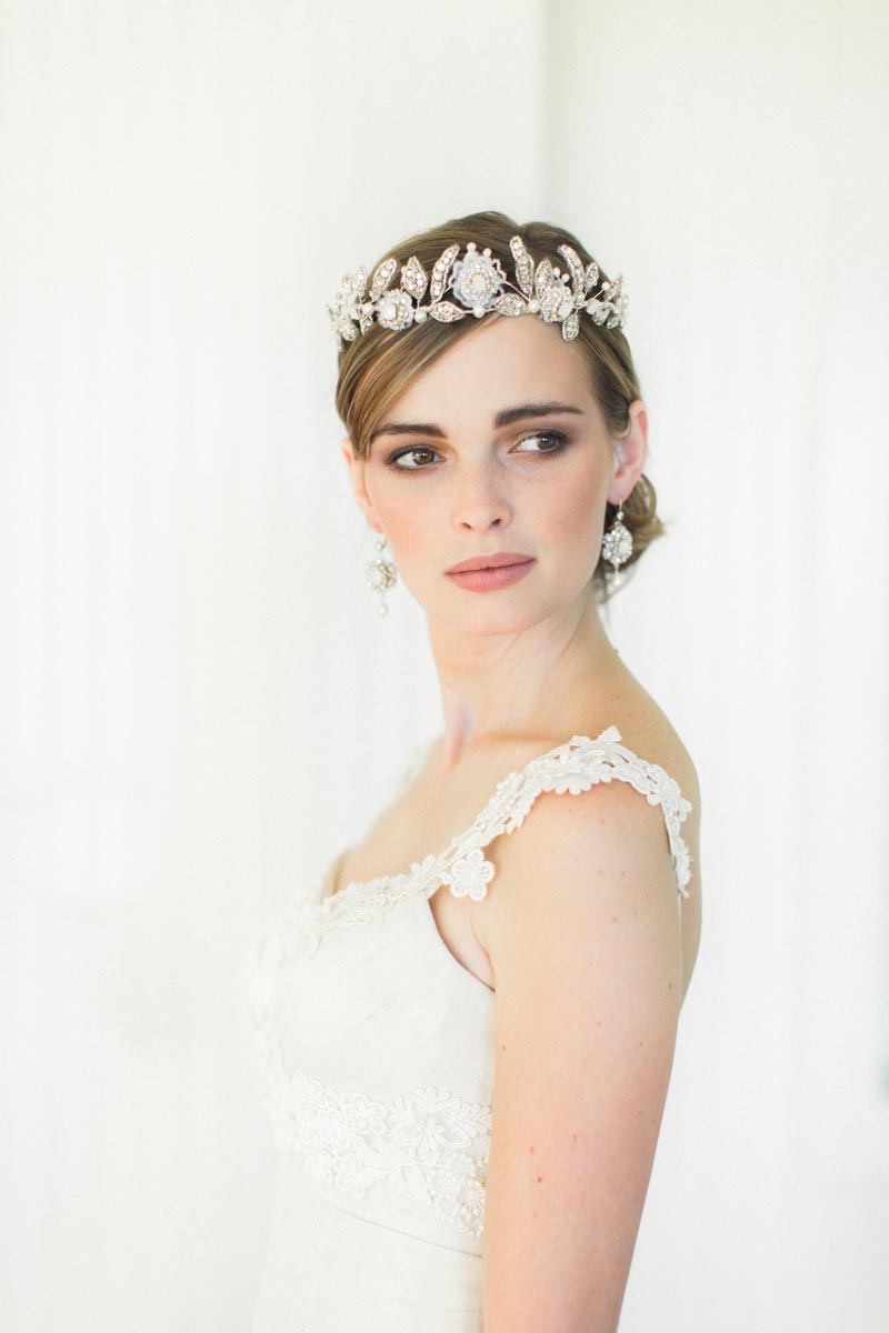 Vintage Inspired Bridal Crown from Edera Jewlery