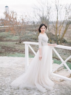 Long Sleeve Wedding Dress Olivia from Carousel
