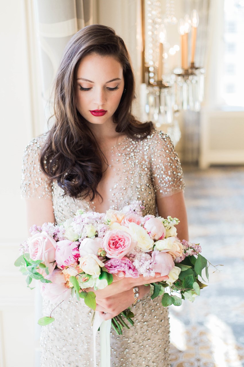 Romantic Gossip Girl Wedding Inspiration with 1940s Glamour // Photography ~ Kerry Jeanne Photography