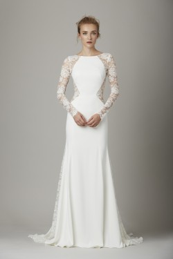 Flattering Long Sleeve Wedding Dress from Lela Rose