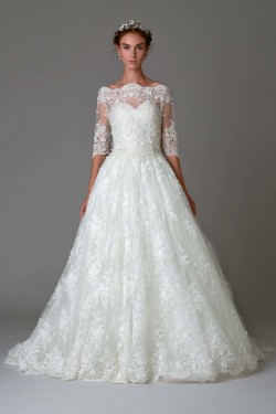 Stunning Long Sleeve Lace Wedding Dress from Marchesa