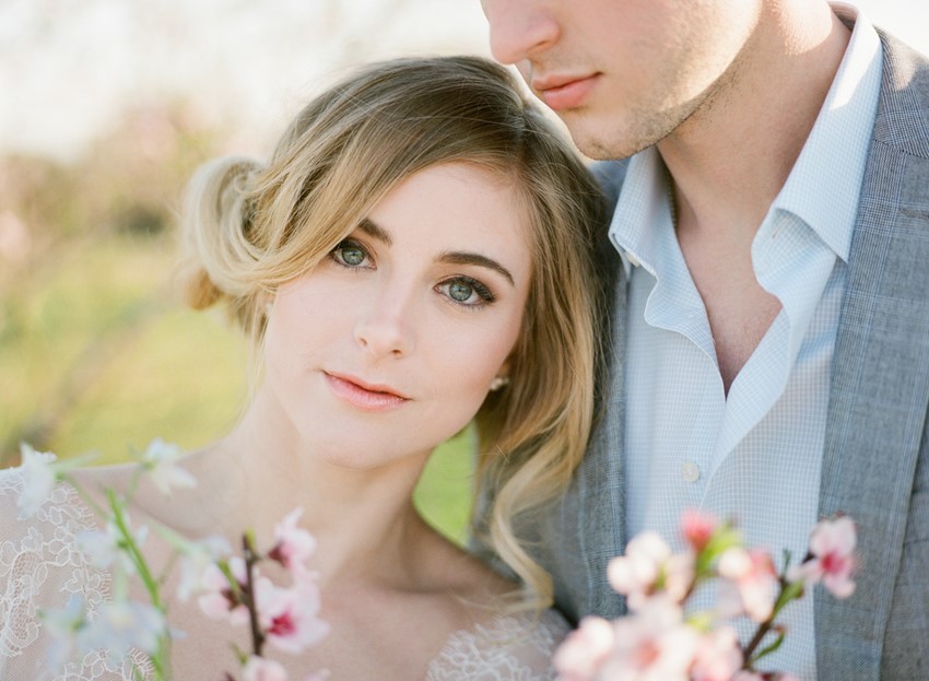 Romantic Springtime Bridal Makeup // Photography ~ Archetype