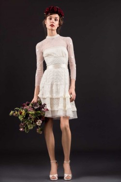 Long Sleeved Short Wedding Dress Evie from Temperley London