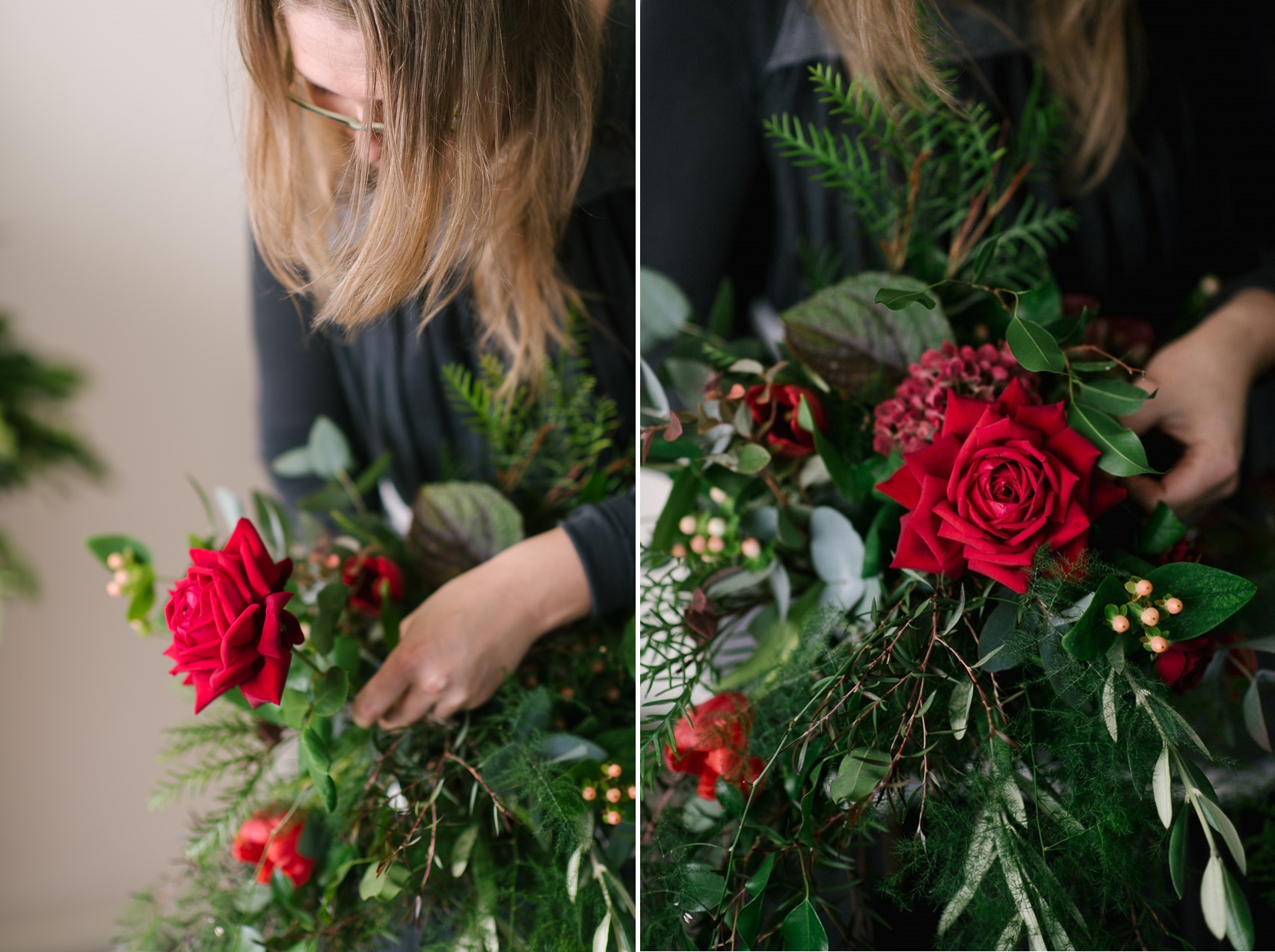 A Stunning Autumn Red Bridal Bouquet Recipe