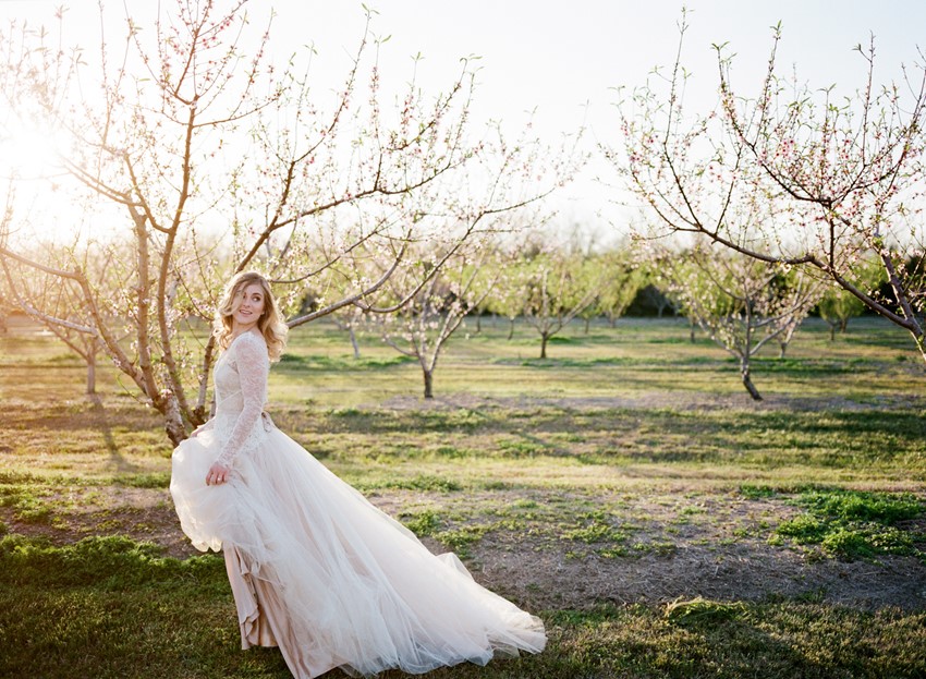 Beautiful Pink Wedding Dress // Photography ~ Archetype