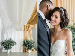 Wedding backdrop of drapes // Photography ~ Alexis June Weddings