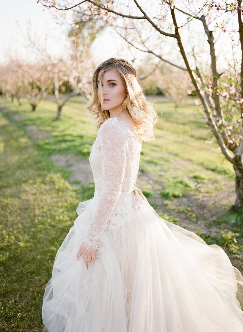 Beautiful Blush Wedding Dress // Photography ~ Archetype