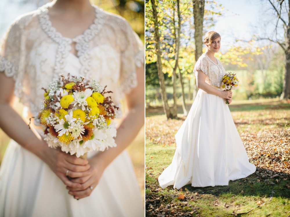 DIY Wildflower Autumn Bridal Bouquet // Photography ~ Emily Wren Photography