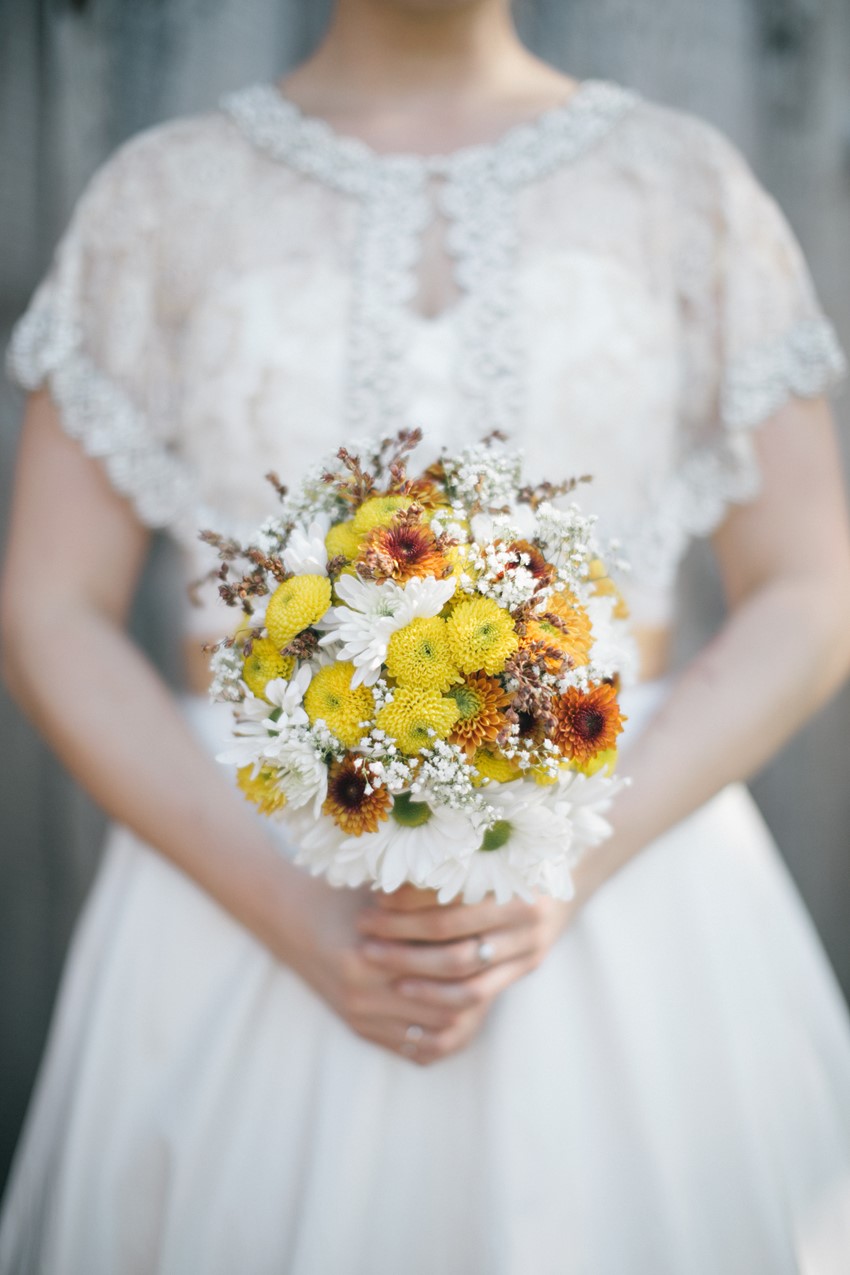 Wildflower Autumn Bridal Bouquet // Photography ~ Emily Wren Photography