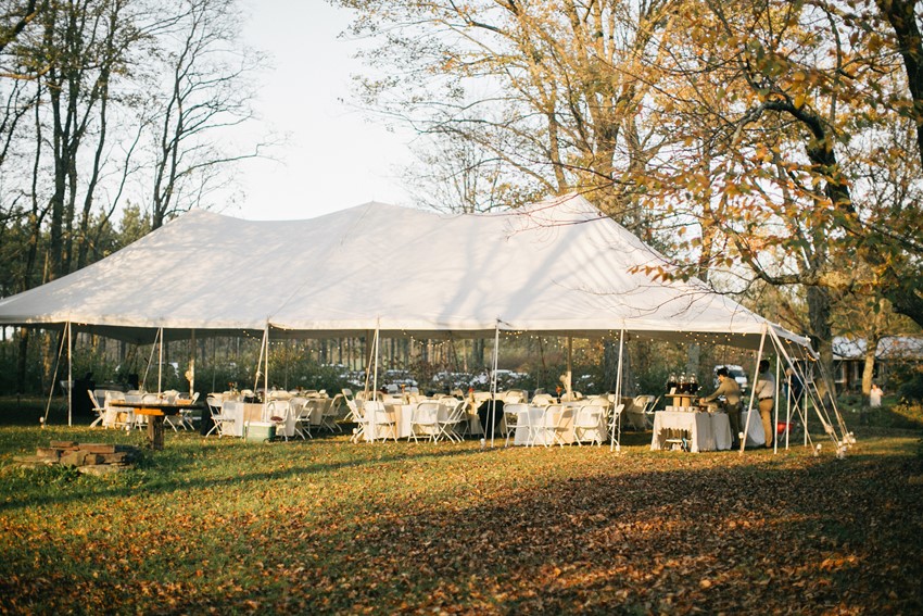 Rustic Autumn Wedding Marquee Reception // Photography ~ Emily Wren Photography