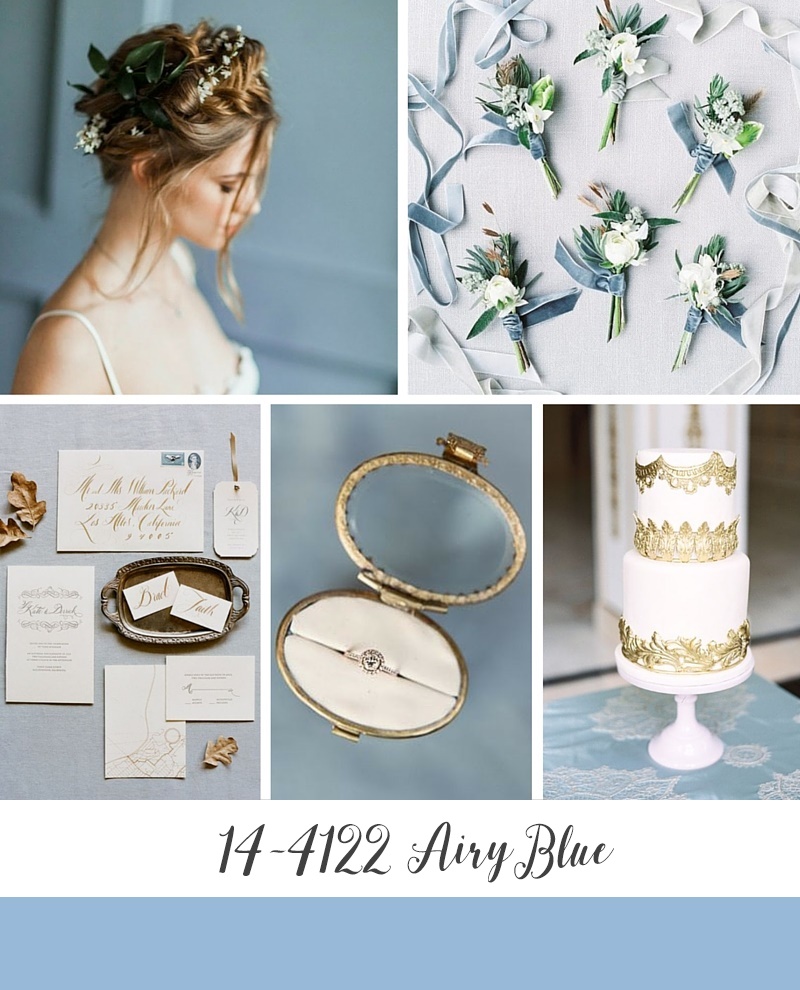Pantone's Top 10 Wedding Colours for Autumn 2016 - Airy Blue